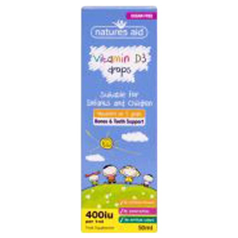 Nature's Aid D3-vitamiini tilgad lastele 50 ml