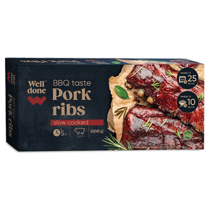 Searib.BBQ kastm.aeg.küps.WELL DONE,600g