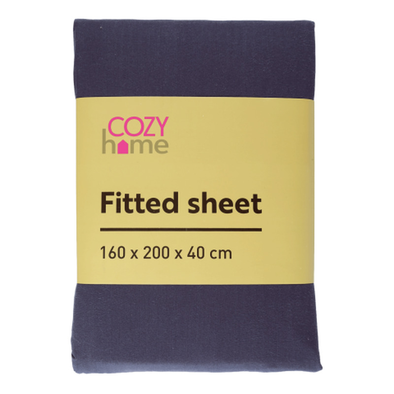 Kummiga lina Cozy Home 160x200x40cm tumehall SS25