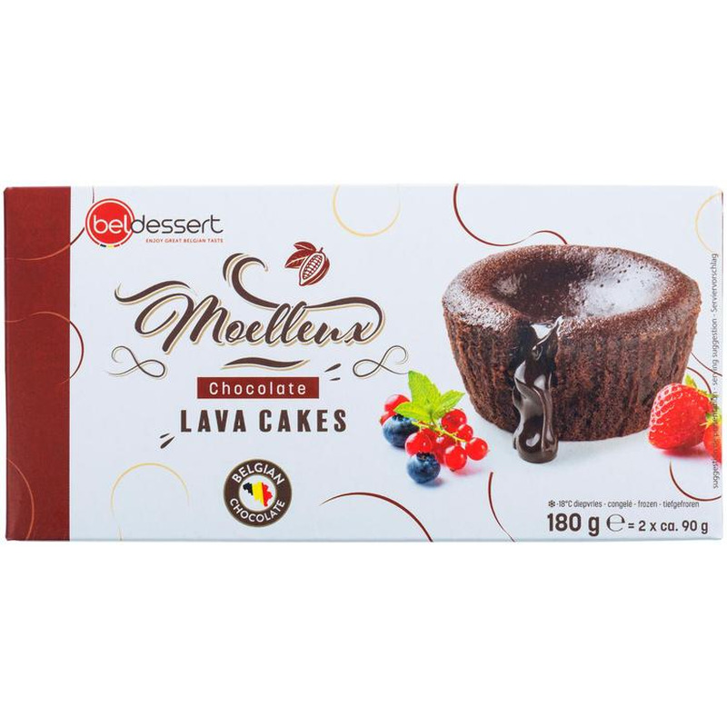 Beldessert külmutatud Šokolaadi Laavakook, 2x90g
