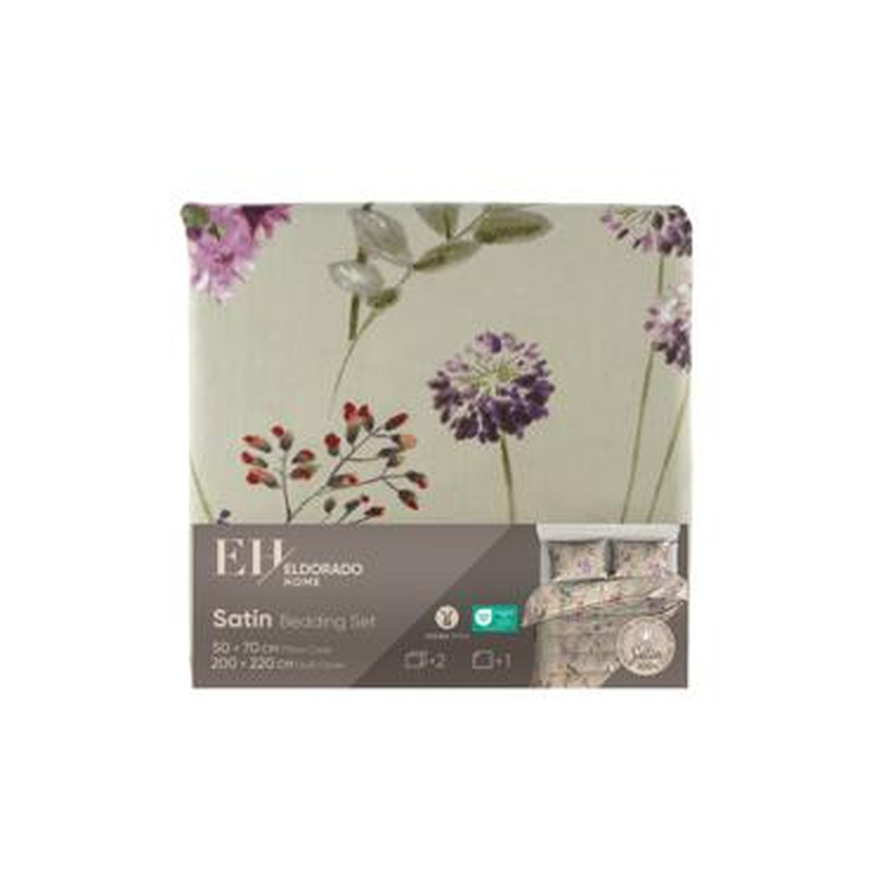 Satiinvoodipesu kmpl 200x220/2x50x70cm