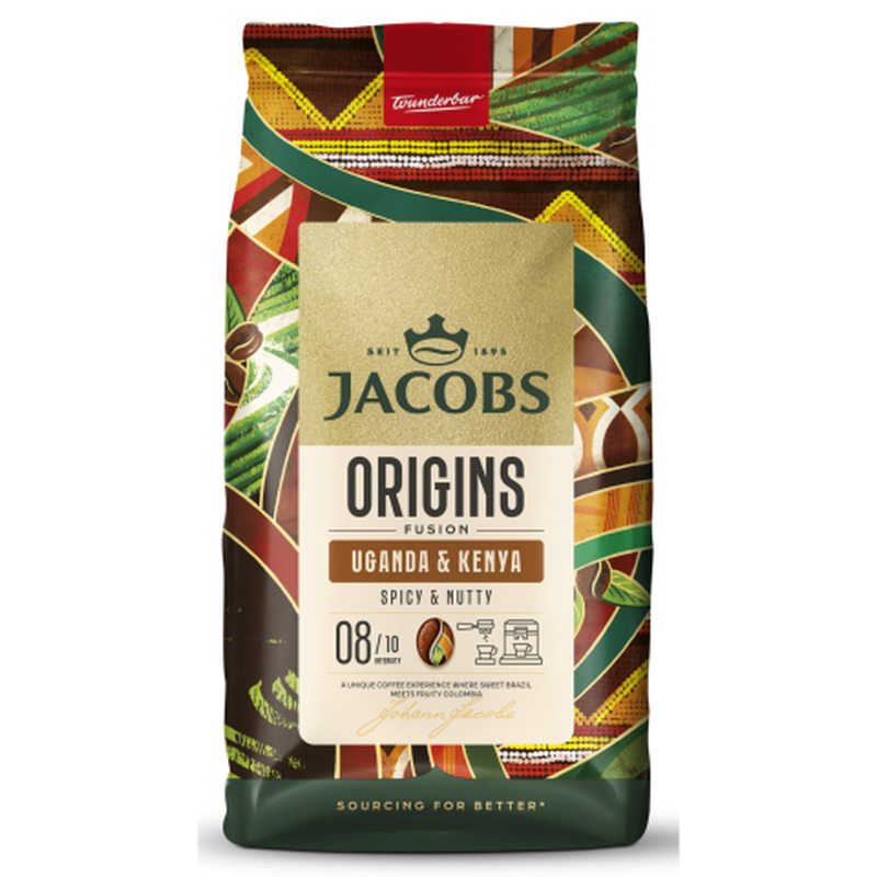 Kohvioad Jacobs Origins Uganda ja Keenia 1kg