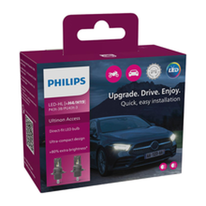 Esitule pirnid LED 2tk Philips H4/H19