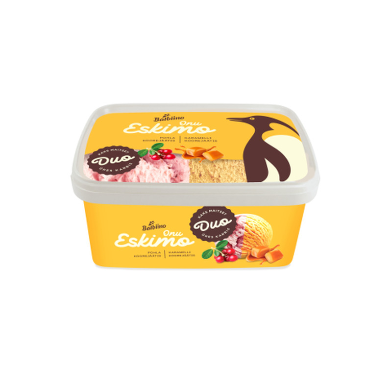 Koorejäätis pohla ja karamelliga Onu Eskimo 680g