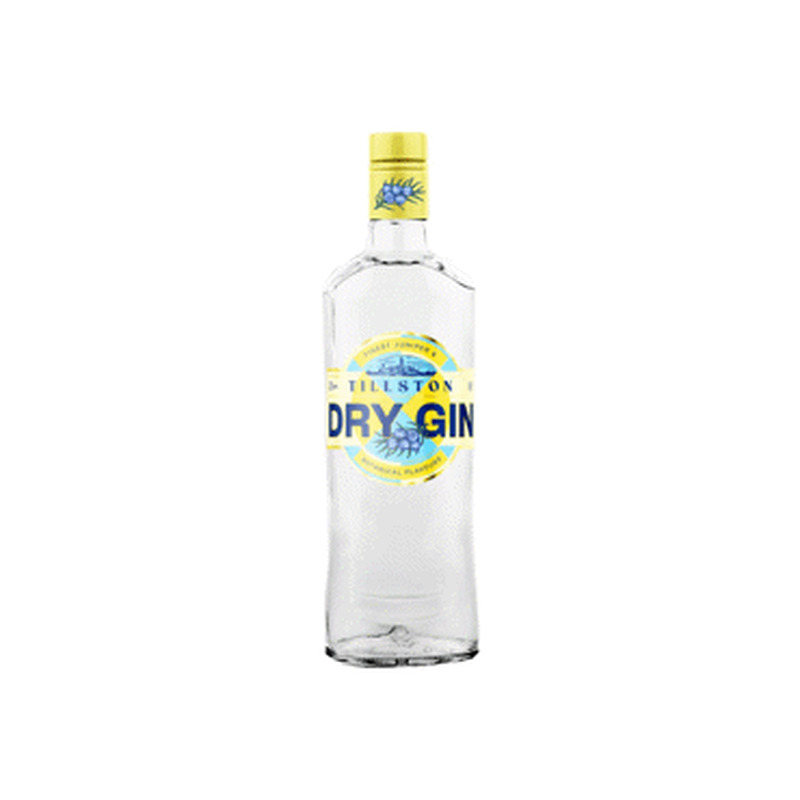 Gin TILLSTON Dry gin 37.5% 700ml