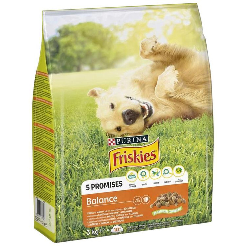 Friskies kuiv koeratoit kana-veis 3kg