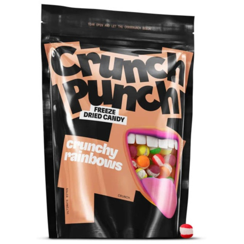Kommid külmkuivatatud Crunchy Rainbows Crunch Punch 100g