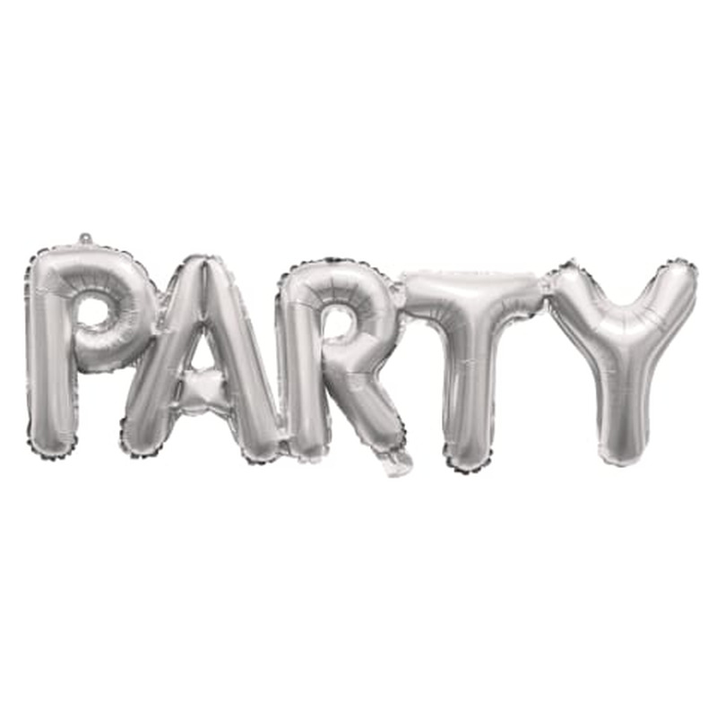 Fooliumist õhupall "Party" hõbe