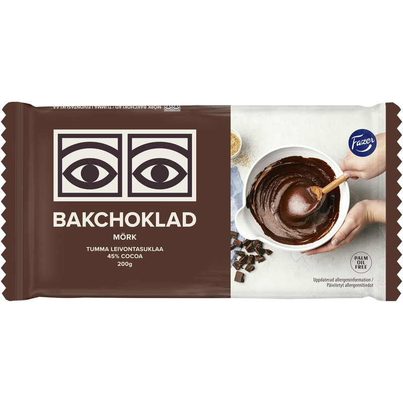 FAZER Küpsetusšokolaad tume(45%kakao sisaldus)200g