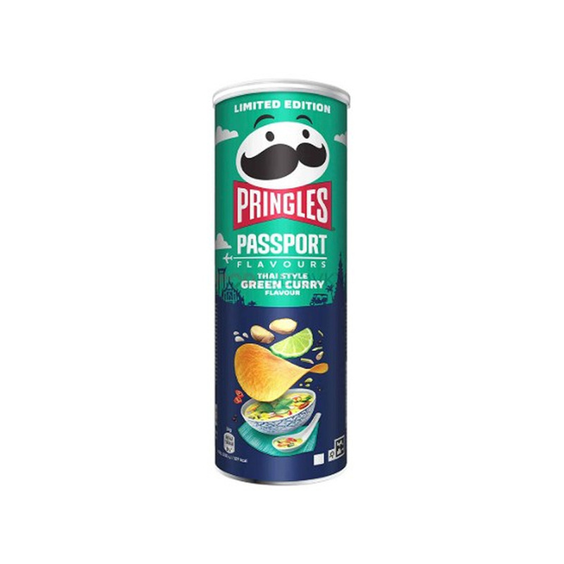 Kartulikrõpsud PRINGLES Tai rohelise karrimaitseline 165g