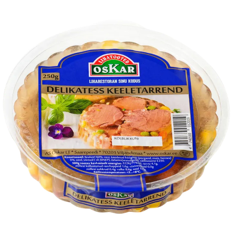 Oskar Delikatess keeletarrend 250g