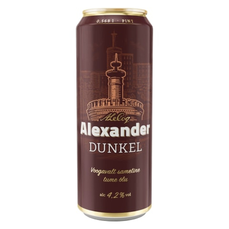 Õlu Alexander Dunkel 4,2%vol 0,568l purk
