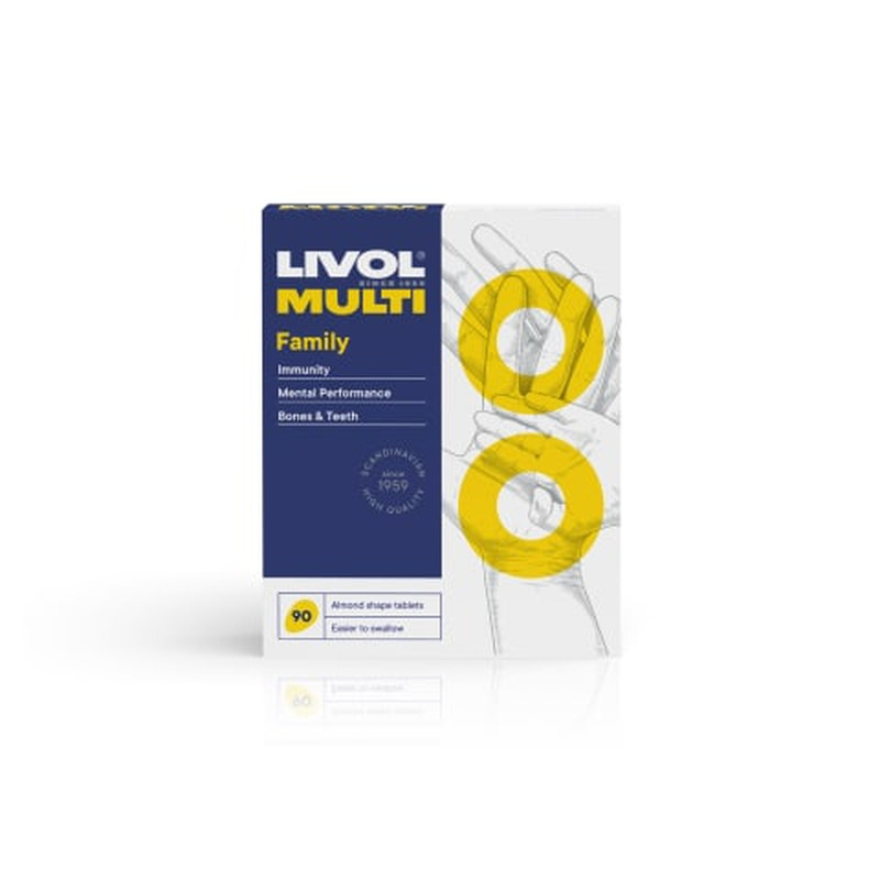 Multivitamiinid Livol Multi Total perele N90. Toidulisand.