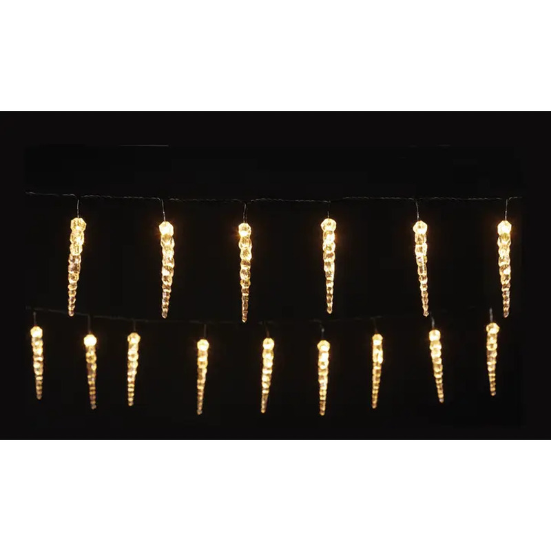 Valguskett Hile jääpurikad 40LED, sise-ja välis, soe valgus