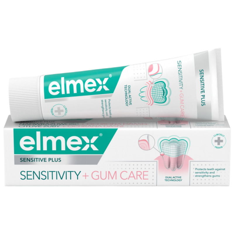 Hambapasta tundlikele hammastele ja igemetele Elmex Senstive Plus 75ml