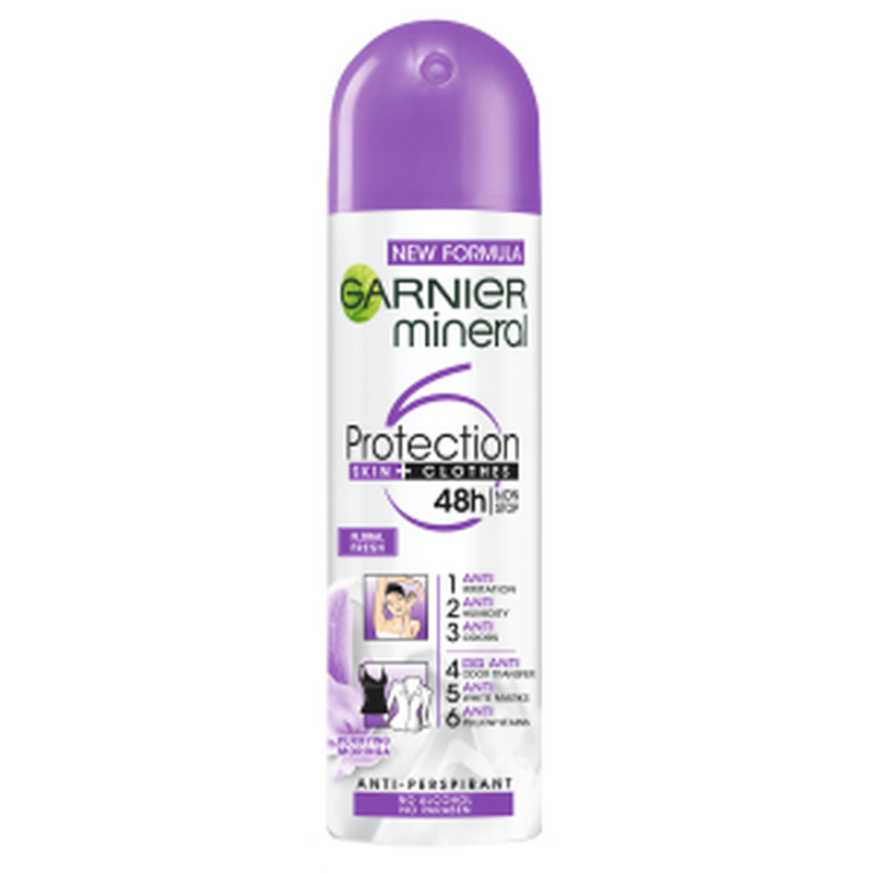 Deodorant Floral Fresh Protection 6 naistele, GARNIER, 150 ml