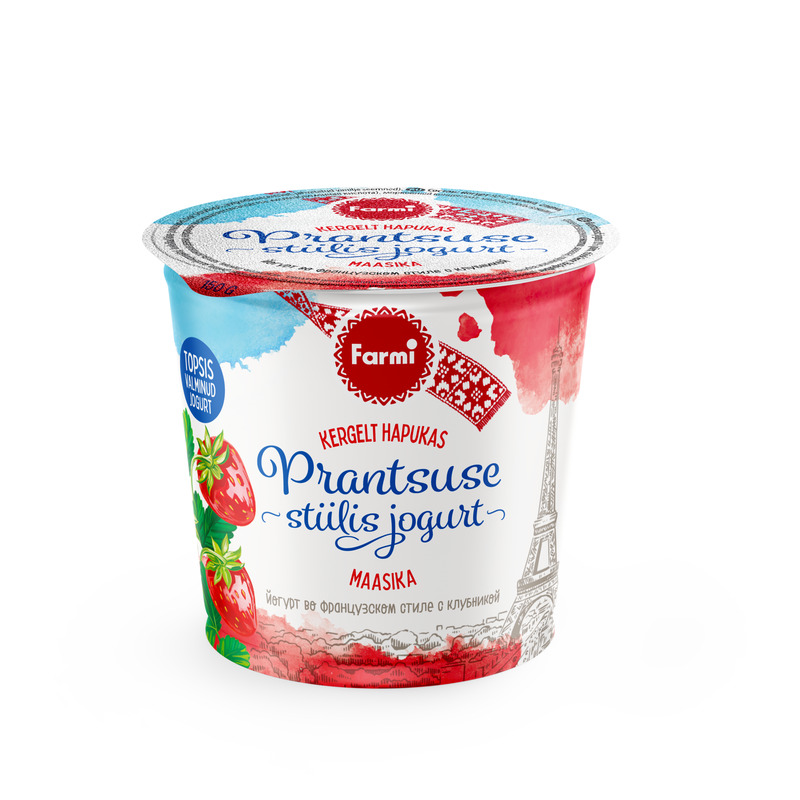 FARMI Prantsuse stiilis jogurt maasika 150g