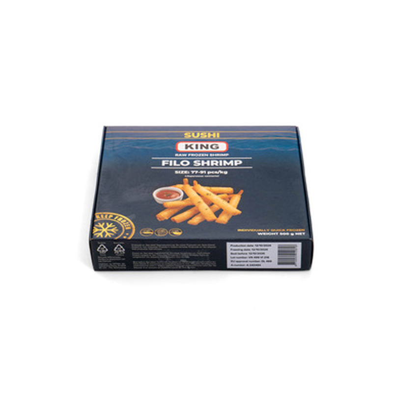 KING Vannamei krevetid 31/40 filotaignas 500g (külmut.)