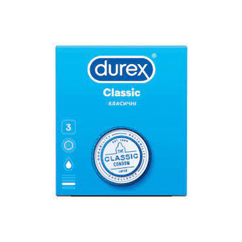 Kondoomid DUREX Classic 3tk