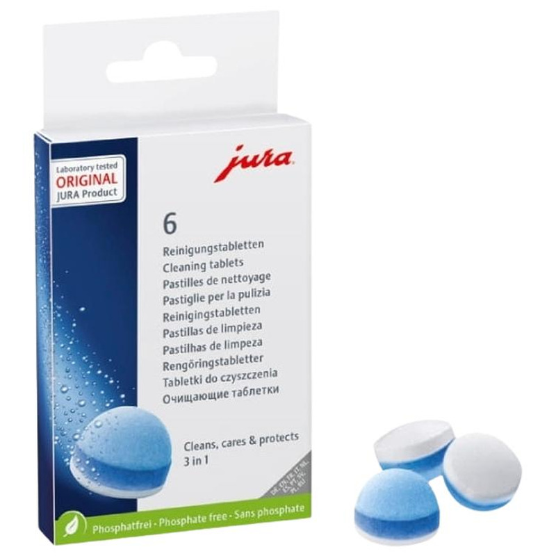 Puhastustabletid espressomasinal, JURA, 6 tk