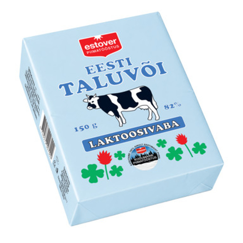 ESTOVER Eesti Taluvõi 82% 150g (laktoosivaba)