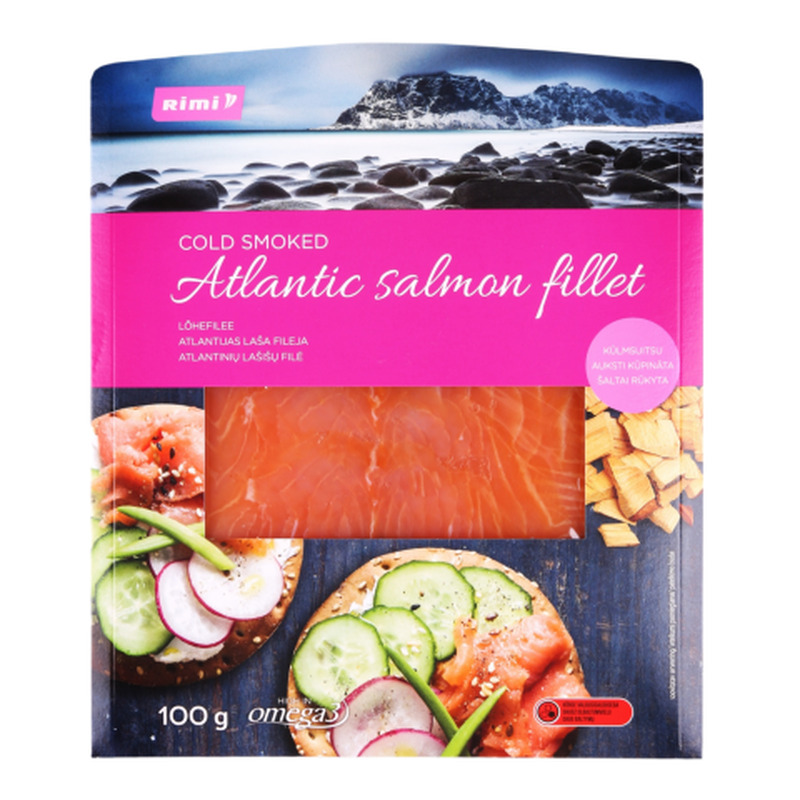 Külms. Lõhefilee viilud Rimi Mare 100g