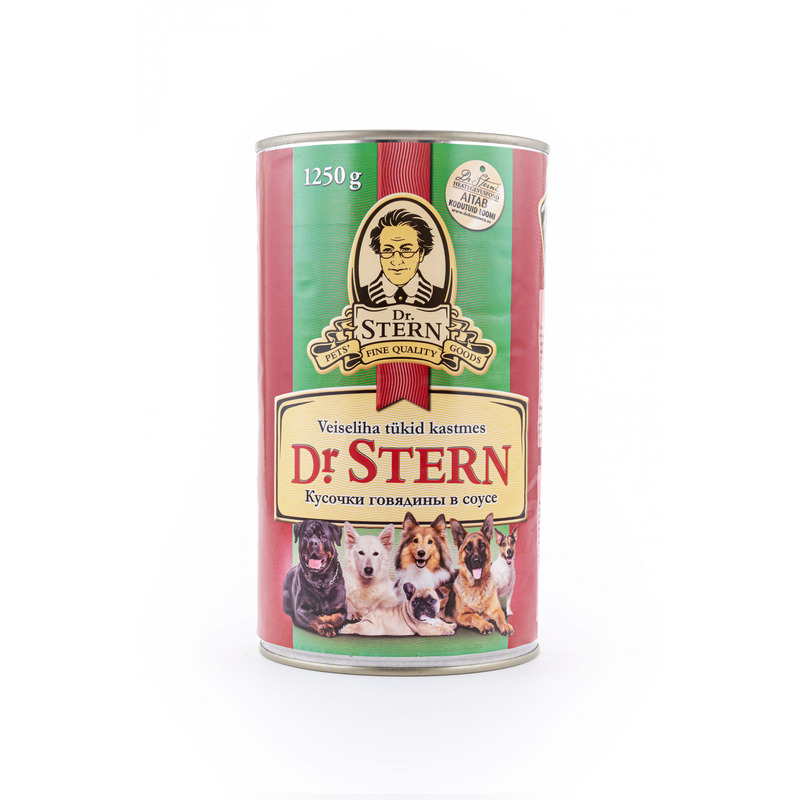 KAST 8 tk! Dr.Stern konserv veiseliha tükid 1250g