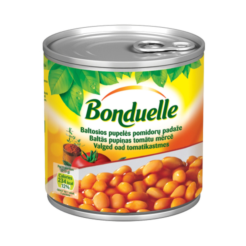 Valged oad mahedas tomatikastmes Bonduelle 425ml/430g
