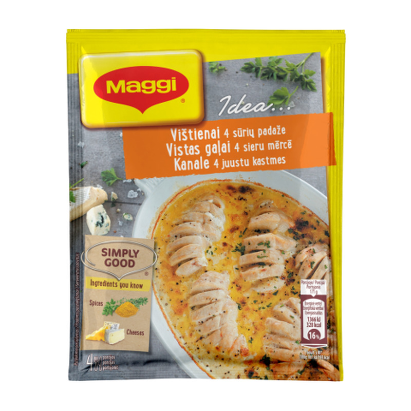 Vürtsisegu kana juustukastmes Maggi 32g