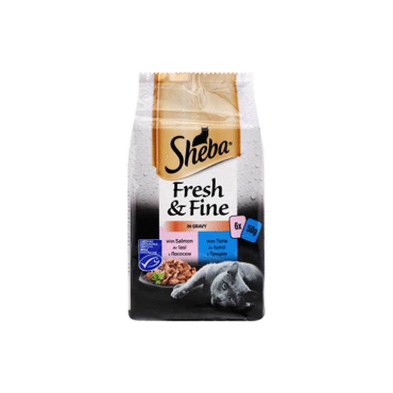 Kiisueine kalavalik, SHEBA, 6 * 50 g