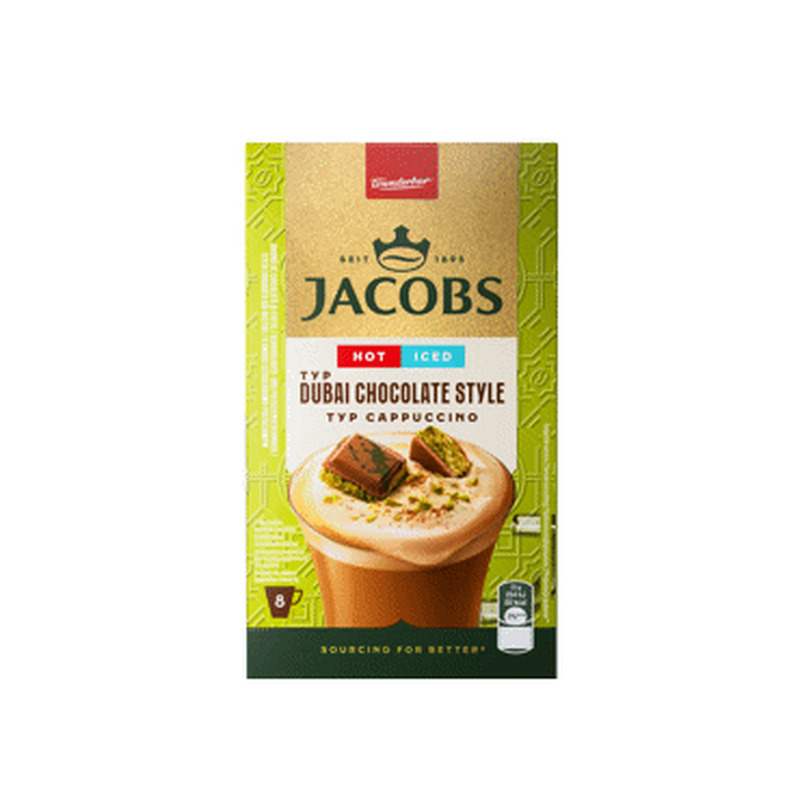 Kohvijook 3in1 JACOBS Dubai Chocol.8x15g