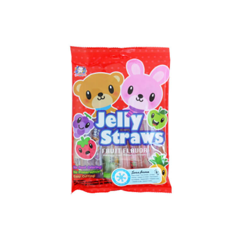 Kõrremaius Jelly Straws puuviljad 300g