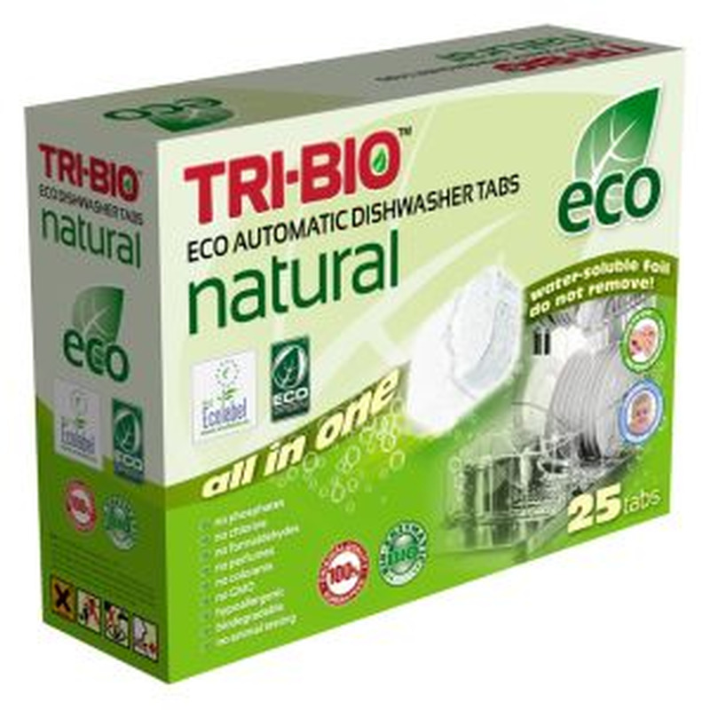 Tri-Bio nõudepesumasina tabletid 25tk