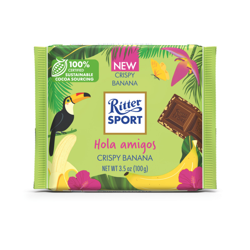 RITTER SPORT Piimašokolaad krõbeda banaaniga 100g