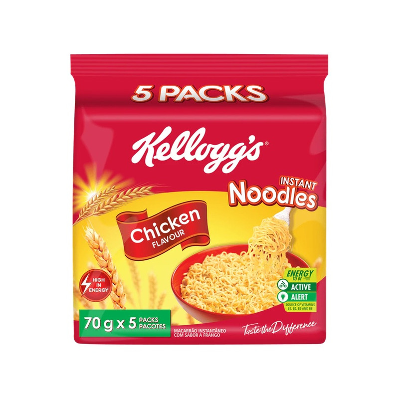 Kiirnuudlid Kellogg’s kanamaitselised, 5×70g