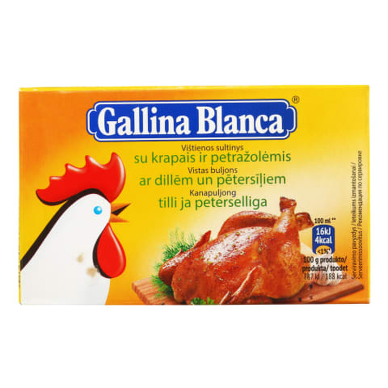 Kanapuljong tilli ja peterselliga Gallina Blanca 8x10g
