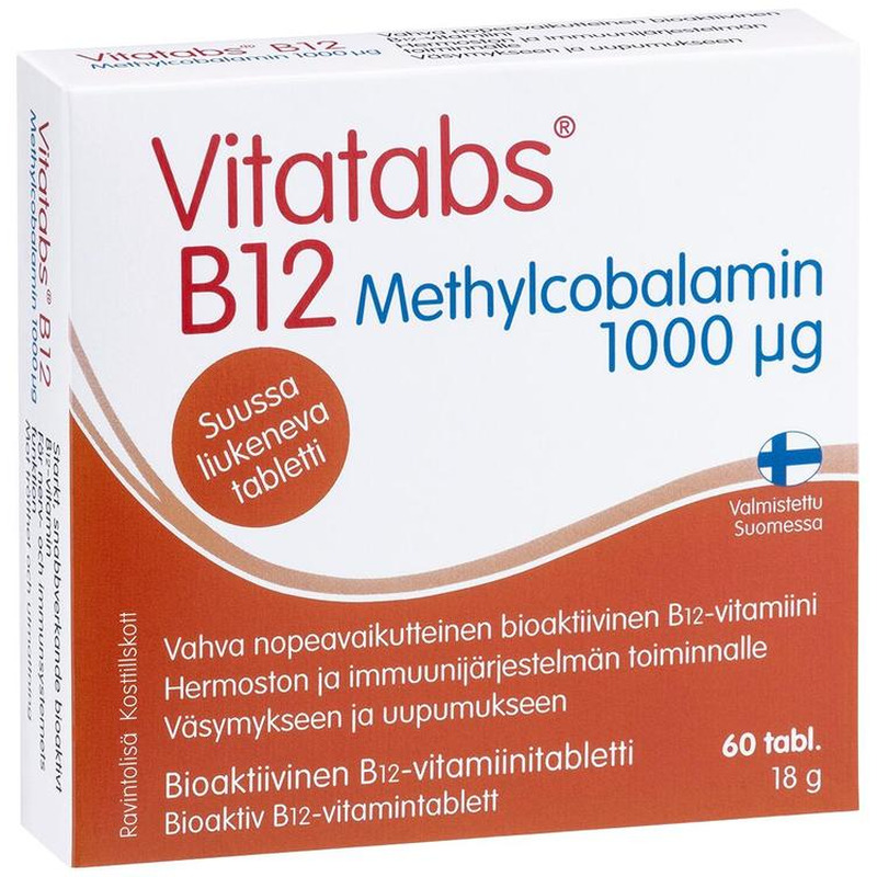 Vitamiin B12 1000mcg tabletid N60, VITATABS, 18 g