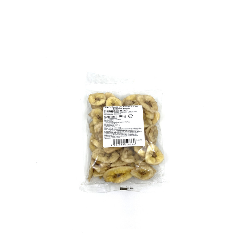 ALISCO Kuivatatud banaanilaastud 100g