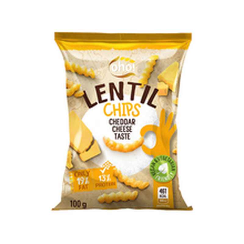 Läätsekrõpsud Cheddar juustuga 100 g