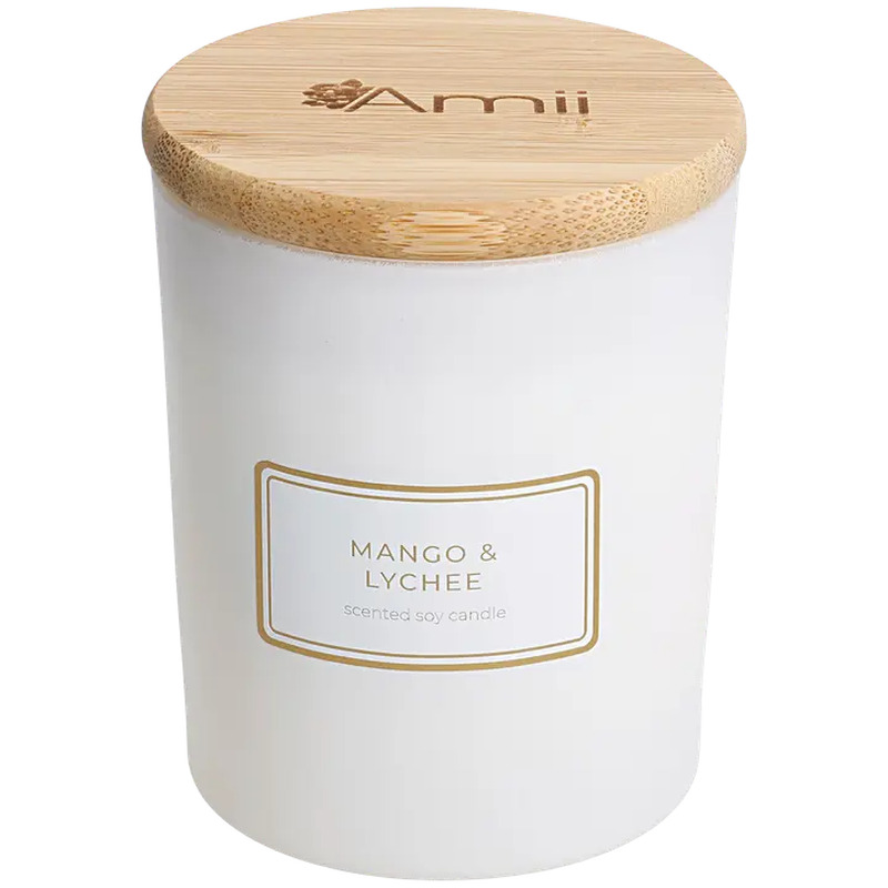 Lõhnaküünal sojavahast Mango&Lychee, AMII, 1 tk