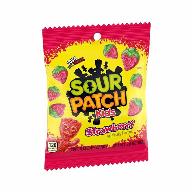 Kummikommid Sour Patch Kids Strawberry 102g