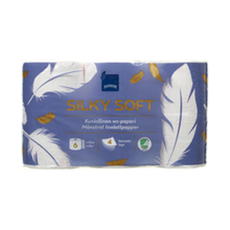 Tualettpaber Silky Soft 4-kihiline, RAINBOW, 6 rulli
