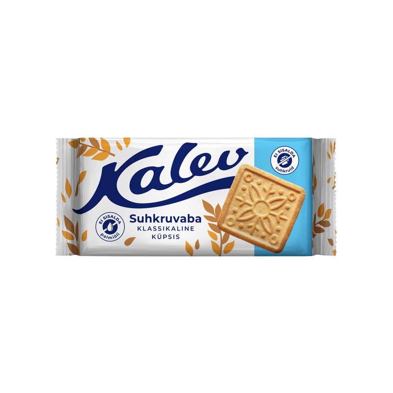 Suhkruvaba klassikaline küpsis, KALEV, 163g