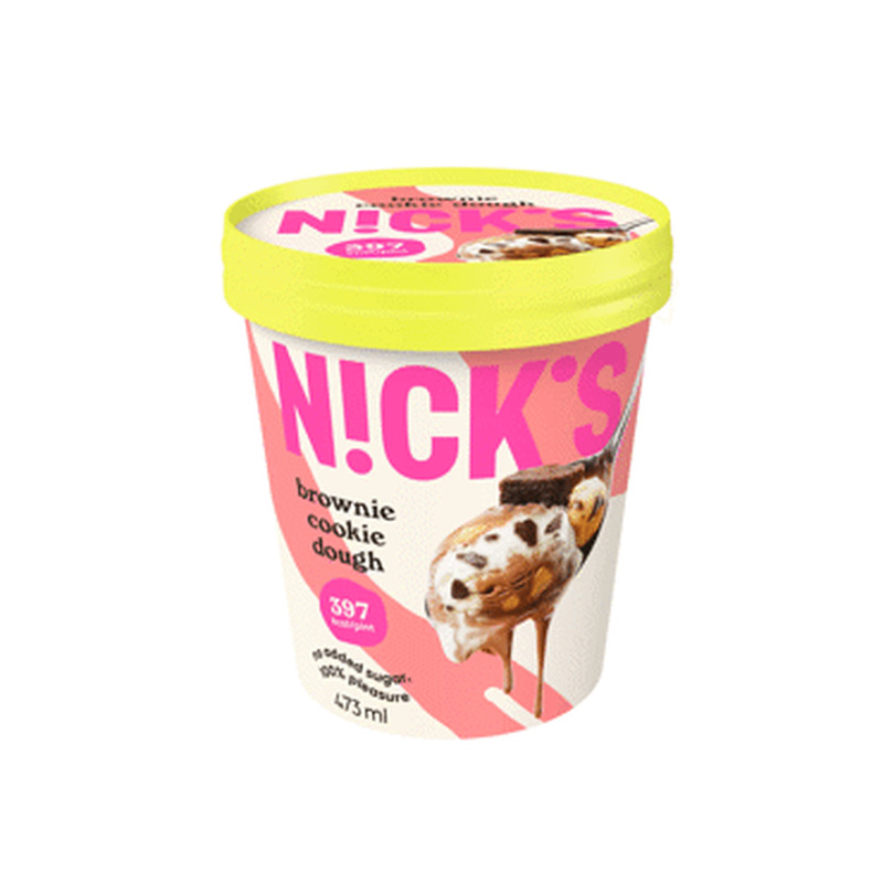 Jäätis küpsisetükkidega NICKS 303g