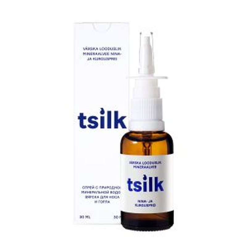 Tsilk Looduslik mineraalvee nina-kurgusprei 30ml