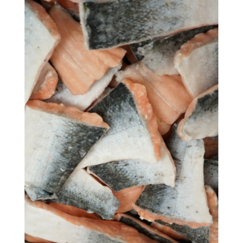 Atlandi lõhefilee portjonid nahaga 5kg(ca 50-150g/tk,külm.)