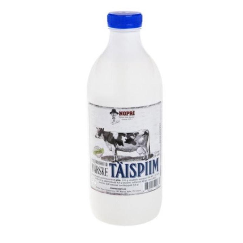 Nopri Täispiim Pastöriseeritud 3,8-4.4% 1l