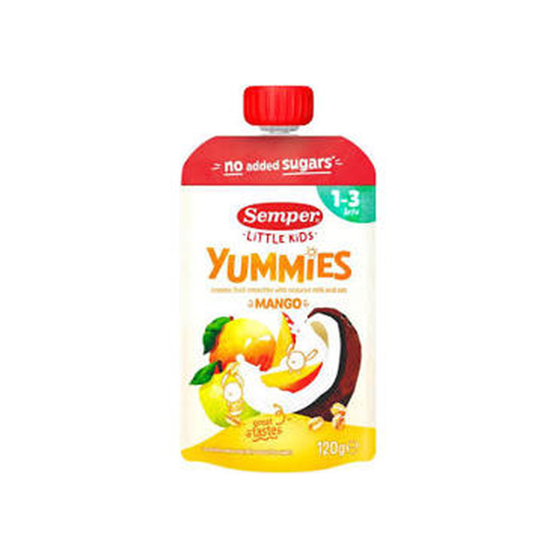 Püree SEMPER Yummies mango 120g 12k