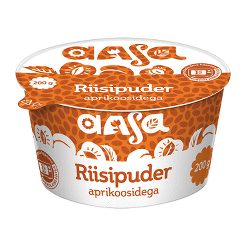 Riisipuder aprikoosidega AASA 6% 200g