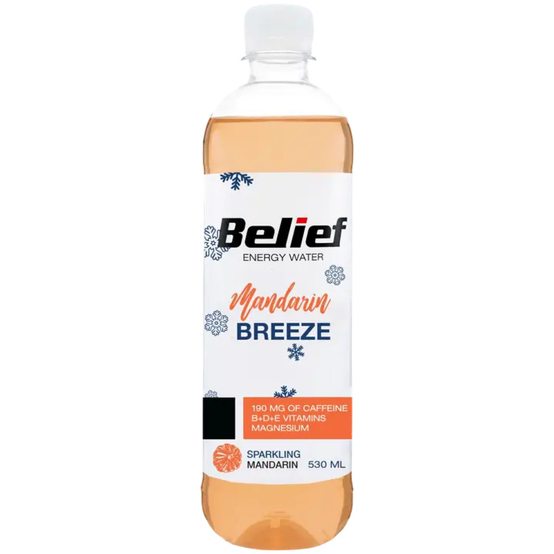 Energiavesi Mandarin Breeze, BELIEF, 530 ml